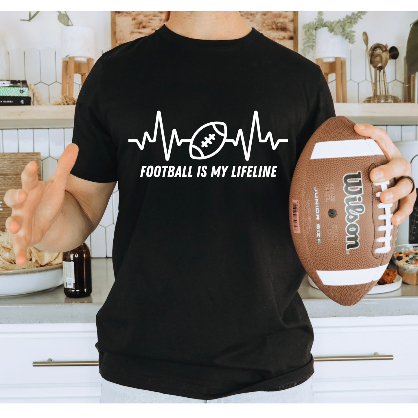 Football is My Lifeline T Shirt