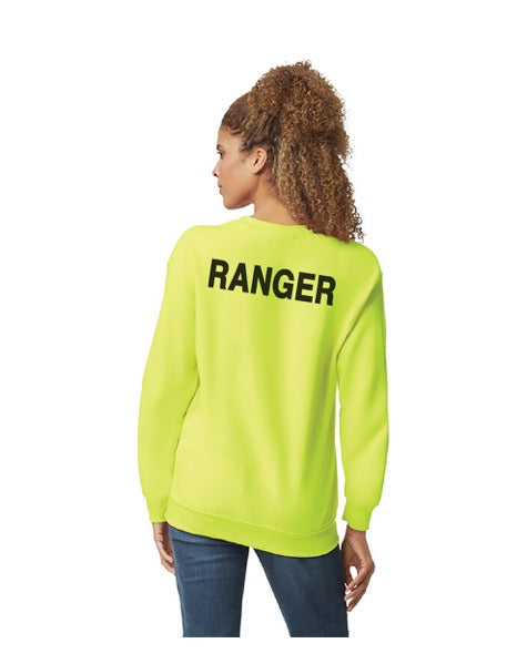 Safety Green Adult Crewneck Sweatshirt